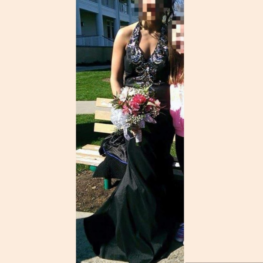 Halter formal prom dress